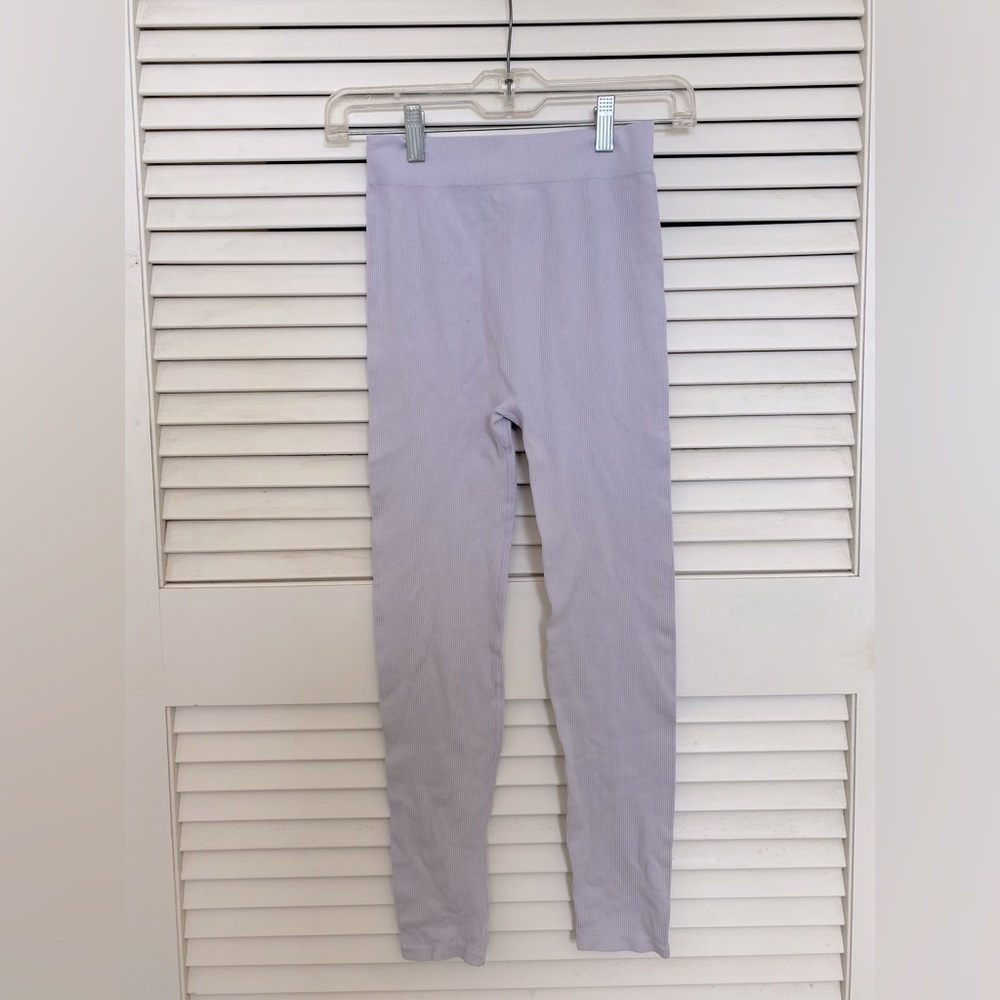 Streetwear society ribbed periwinkle leggings in size xs/s kids.